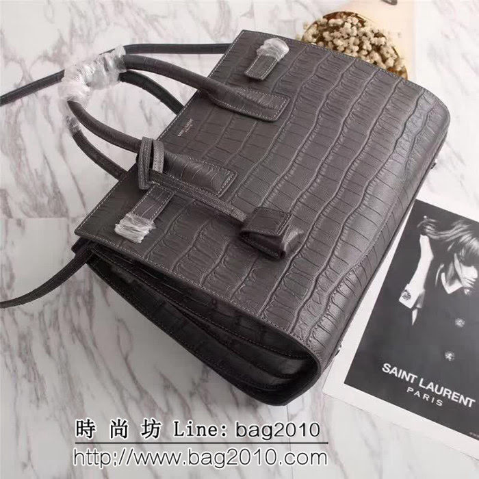 YSL聖羅蘭 超牛爆款 鱷魚紋風琴包 可手提肩背 F7107 YAS1084